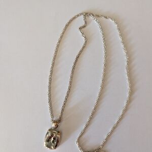 Silver Necklace with Dainty Pendant